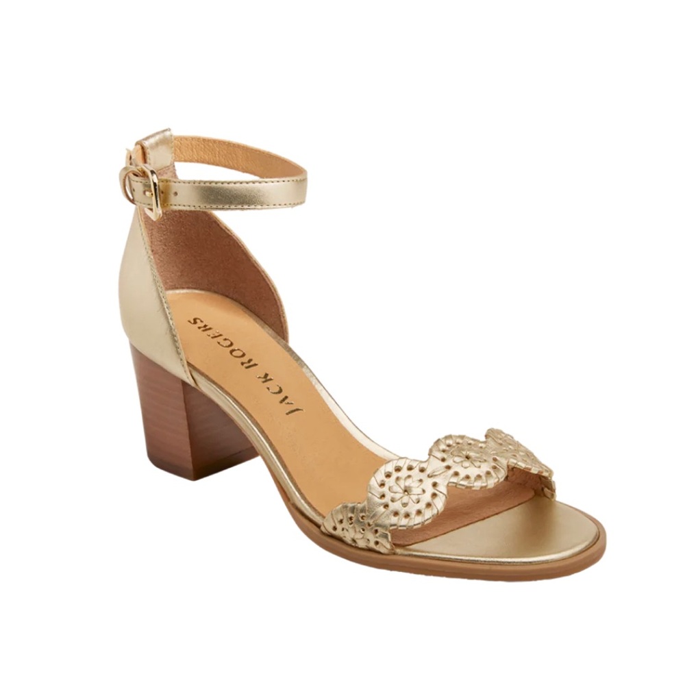 Jack Rogers Ankle Strap Mid Heel